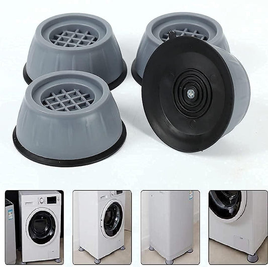 Anti-vibration Pads For Washing Machine - 4 Pcs Shock Proof Feet For Washer ? Dryer, Great For Home, Laundry Room, Kitchen, Washer, Dryer, Table, Chair, Sofa, Bed (4 Units)
