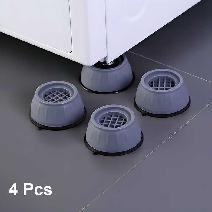 Anti-vibration Pads For Washing Machine - 4 Pcs Shock Proof Feet For Washer ? Dryer, Great For Home, Laundry Room, Kitchen, Washer, Dryer, Table, Chair, Sofa, Bed (4 Units)